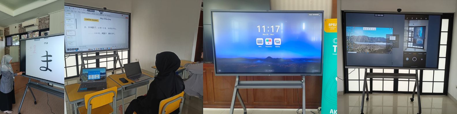 interactive flat panel displays pemasangan garut